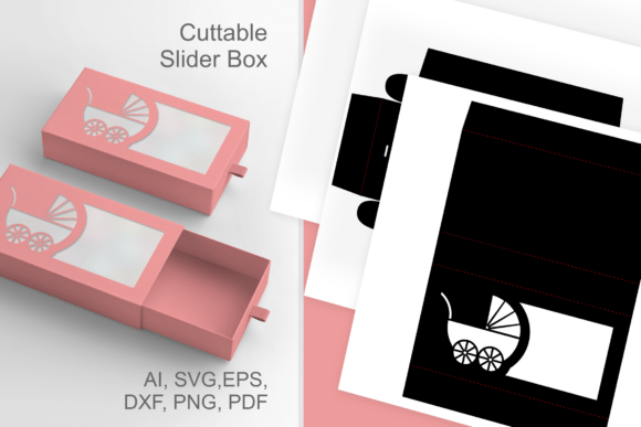 Baby Carrige Cutout - Slive N Drawer Box Review