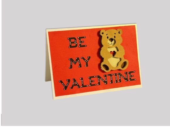 Be My Valentine Layered Card – 3D SVG for Charming Valentine’s Day Crafts