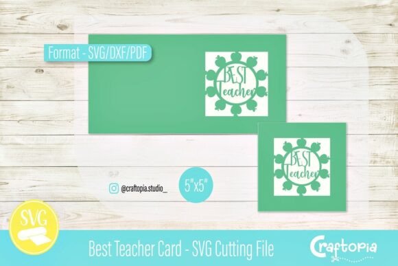 Best Teacher Card – SVG Cutting File