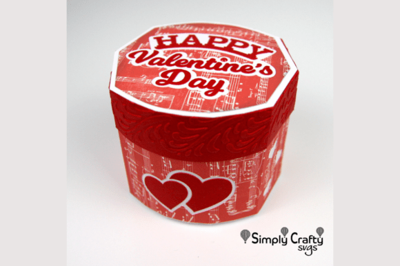 Happy Valentine s Hearts Box SVG