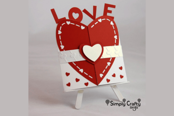 Heart Love Gatefold Card SVG: A 3D Valentine S Day Design for Romantic Branding