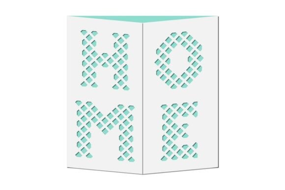 Home Word Cutout Gate Fold Square Card: A 3D SVG Greeting Card That Elevates Brand Messaging