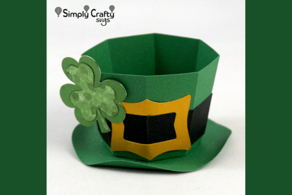 Leprechaun Hat Treat Box 3D SVG for Saint Patrick S Day Projects
