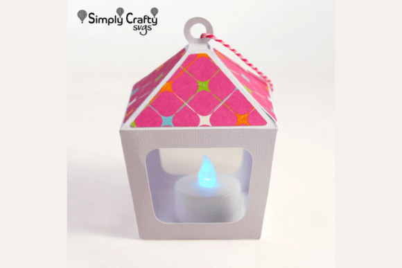 Mini Hanging Lantern 3D SVG: A Delicate Touch for Local Branding and Packaging
