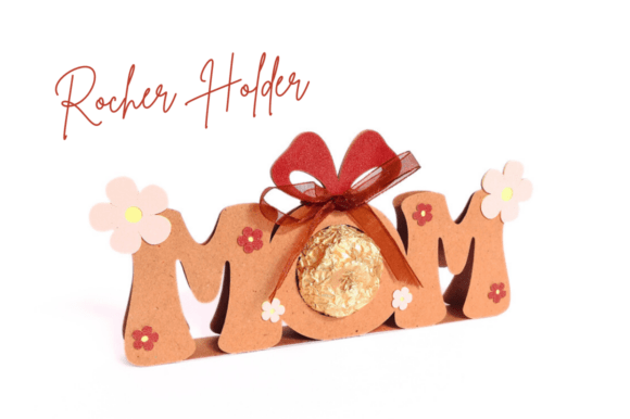 MOM Vintage Rocher Holder 3D SVG for Mother S Day