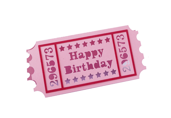 Retro Cinema Ticket Shape Birthday Card: A Designer’s Real-World Review
