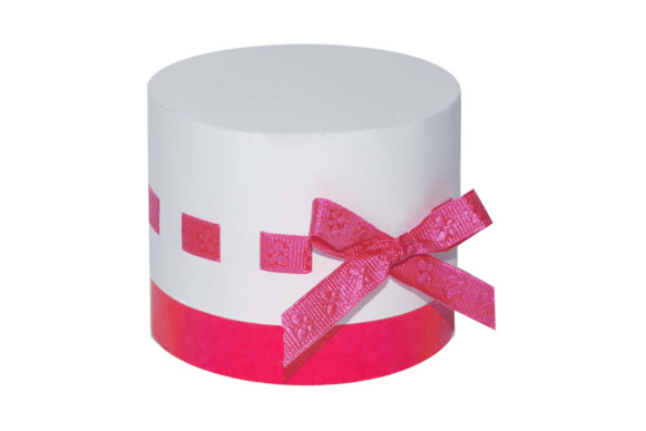 Ribbon Threaded Cylinder Favour Cube Box ā 3D SVG Gift Box Design for Etsy & Creative Sellers