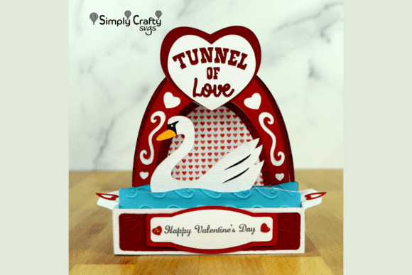 Tunnel of Love Box Card SVG: Romantic 3D Design for Valentine’s Day Campaigns