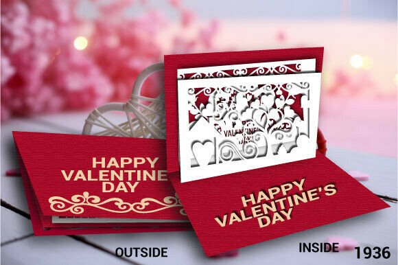 Valentine's Day Gift Card SVG Layer 1936 Review