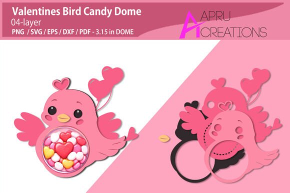 Valentines Bird Candy Dome: A 3D SVG Review